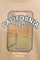 Памучна тениска Guess PANORAMA M5YI18.I3Z14 бежов