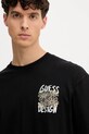 Guess t-shirt bawełniany czarny M5YI20.K8FQ4