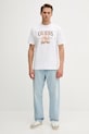 Бавовняна футболка Guess 4G M5YI22.K8FQ4 білий AW25