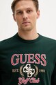 Guess tricou din bumbac 4G verde M5YI22.K8FQ4