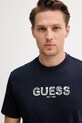 Îmbrăcăminte Guess tricou din bumbac M5YI41.KBW41 bleumarin