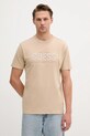 Памучна тениска Guess стандартна бежов M5YI44.KBW41