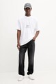 HUGO t-shirt bawełniany 50542817 beżowy AW25