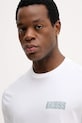 Guess t-shirt bawełniany PAINTERS biały M5YI48.KBW41