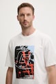 Guess t-shirt bawełniany RINALDO biały Z5YI13.I3Z14