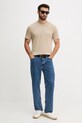 Guess pamut póló U5RI01.KCAM1 bézs AW25