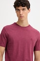 United Colors of Benetton t-shirt bawełniany bordowy 3UWFU10AU