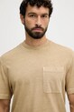 United Colors of Benetton t-shirt bawełniany zielony 3ZITU10AV