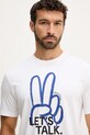 United Colors of Benetton t-shirt bawełniany biały 3MI5U10AT