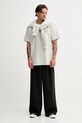 Les Deux t-shirt bawełniany 1000197 szary AW25