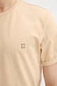 Les Deux t-shirt bawełniany Norregaard 1000201 beżowy
