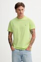 Les Deux tricou din bumbac Norregaard uni verde 1000201