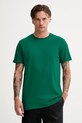 Les Deux tricou din bumbac Norregaard uni verde 1000201