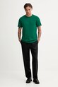 Les Deux tricou din bumbac Norregaard 1000201 verde AW25