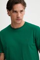 Les Deux tricou din bumbac Norregaard verde 1000201
