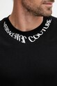 Versace Jeans Couture t-shirt bawełniany 79GAHP03.CJ01P czarny