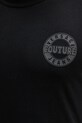 Versace Jeans Couture t-shirt bawełniany 79GAHT06.CJ00T czarny