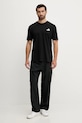 Bavlněné tričko adidas 3-Stripes JV6783 černá AW25