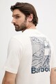 Barbour tricou din bumbac MOONWELL bej MTS1465