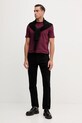 Хлопковая футболка Karl Lagerfeld 554235.755051 бордо AW25