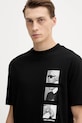 Памучна тениска Karl Lagerfeld черен 554225.755139