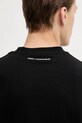 Βαμβακερό μπλουζάκι Karl Lagerfeld 554225.755139 μαύρο