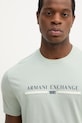 Armani Exchange t-shirt bawełniany zielony XM001074.AF10356