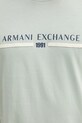 Armani Exchange t-shirt bawełniany XM001074.AF10356 zielony