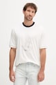 Armani Exchange t-shirt bawełniany nadruk biały XM001075.AF12308