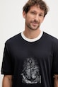 Armani Exchange t-shirt bawełniany czarny XM001075.AF12308