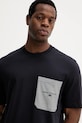 Armani Exchange t-shirt bawełniany granatowy XM001080.AF10361