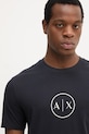 Armani Exchange t-shirt bawełniany granatowy XM001853.AF10356