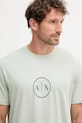 Odzież Armani Exchange t-shirt bawełniany XM001853.AF10356 zielony