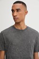 Хлопковая футболка AllSaints SAKA серый M016JC
