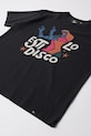 by Parra t-shirt bawełniany El stilo disco nadruk czarny 54210