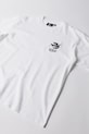 by Parra t-shirt bawełniany Infinite bird logo bawełna biały 54215