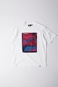 by Parra tricou din bumbac Ftp booster print alb 54300