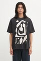 by Parra cotton t-shirt Detached regular black 54411.