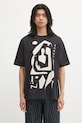 by Parra cotton t-shirt Detached regular black 54411.