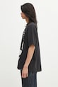 by Parra cotton t-shirt Detached 54411. black AW25