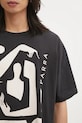 by Parra cotton t-shirt Detached black 54411.