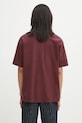 Clothing by Parra cotton t-shirt Protect the sun 54401. maroon
