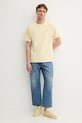 Pepe Jeans t-shirt bawełniany PM509741 żółty AW25