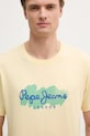 Pepe Jeans t-shirt bawełniany żółty PM509959