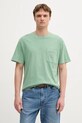 Bavlnené tričko Pepe Jeans relaxed zelená PM509965
