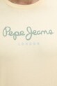 Pepe Jeans t-shirt bawełniany żółty PM509979