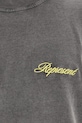 Represent t-shirt bawełniany Script Logo szary MLM100026