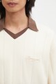 Represent longsleeve bawełniany Ls Retro Football beżowy MLM100277
