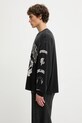 Represent longsleeve bawełniany Legacy Crest MLM100371 czarny AW25