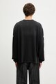Odzież Represent longsleeve bawełniany Legacy Crest MLM100371 czarny